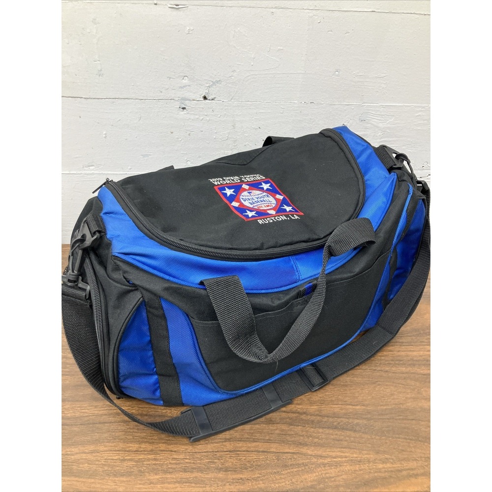 17" Duffle Duffel Bag Sports Gym Blue, 4 Pocket, 17 in x10in x9in
